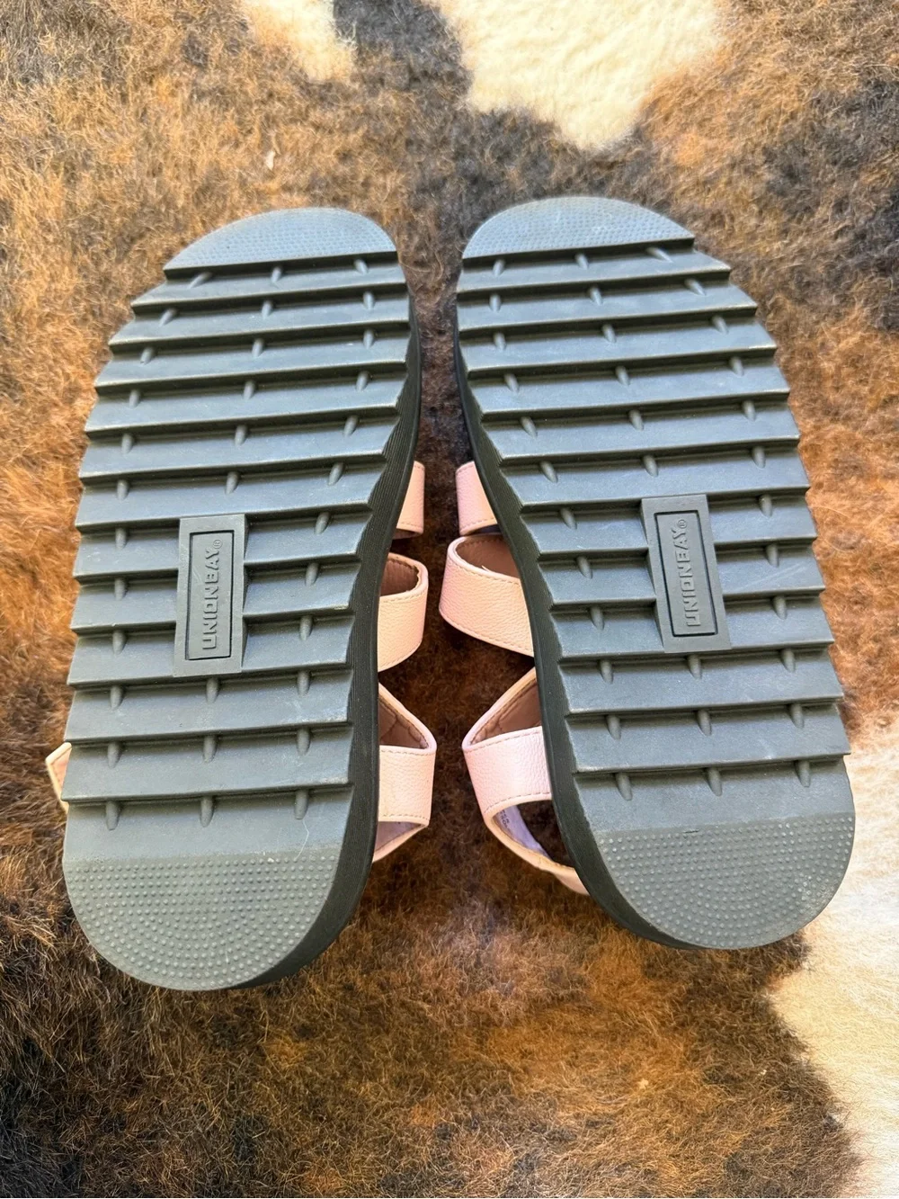NWOT Union Bay Pink Strappy Platform Sandals